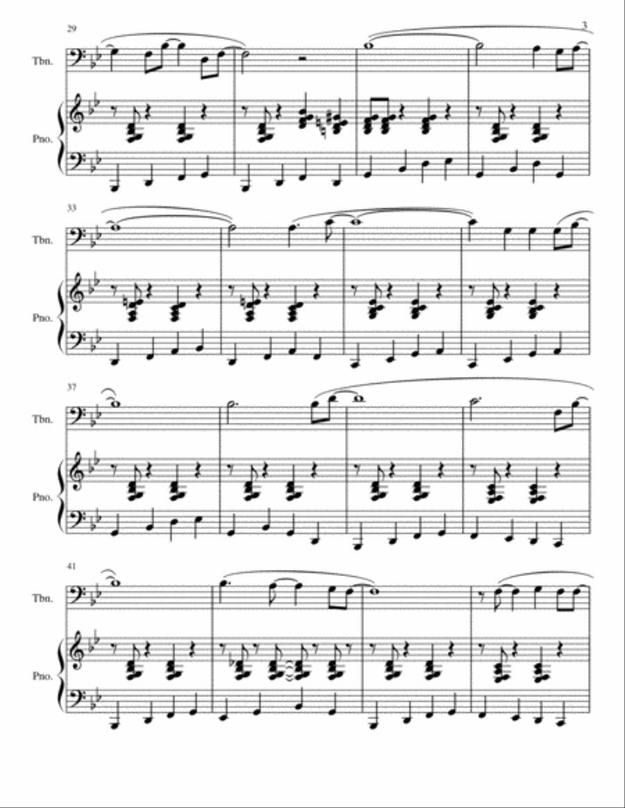 O Holy Night Jazz Solo Trombone Solo scores gallery preview page 4