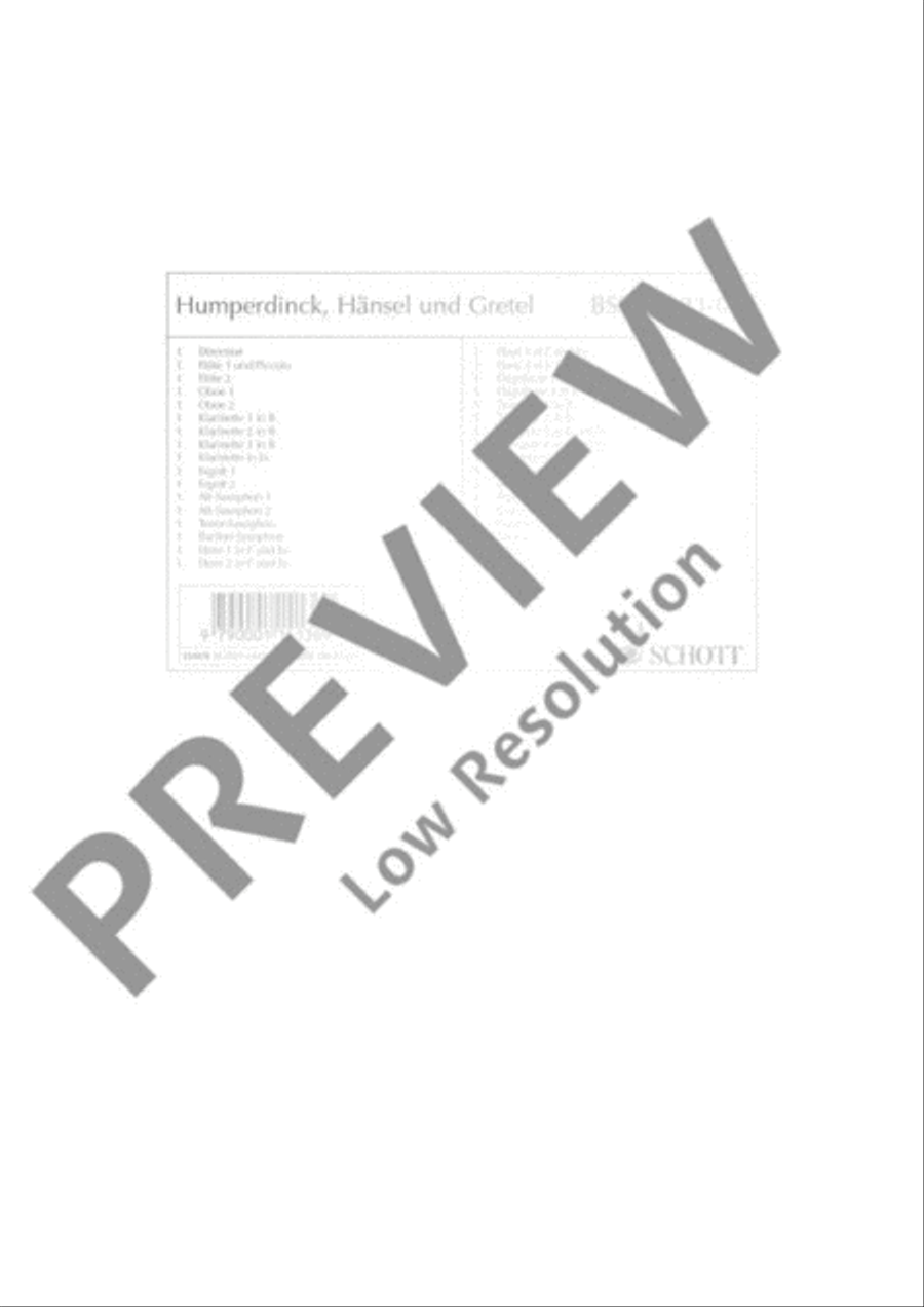 Hansel and Gretel Hansel and Gretel Concert Band scores gallery preview page 2