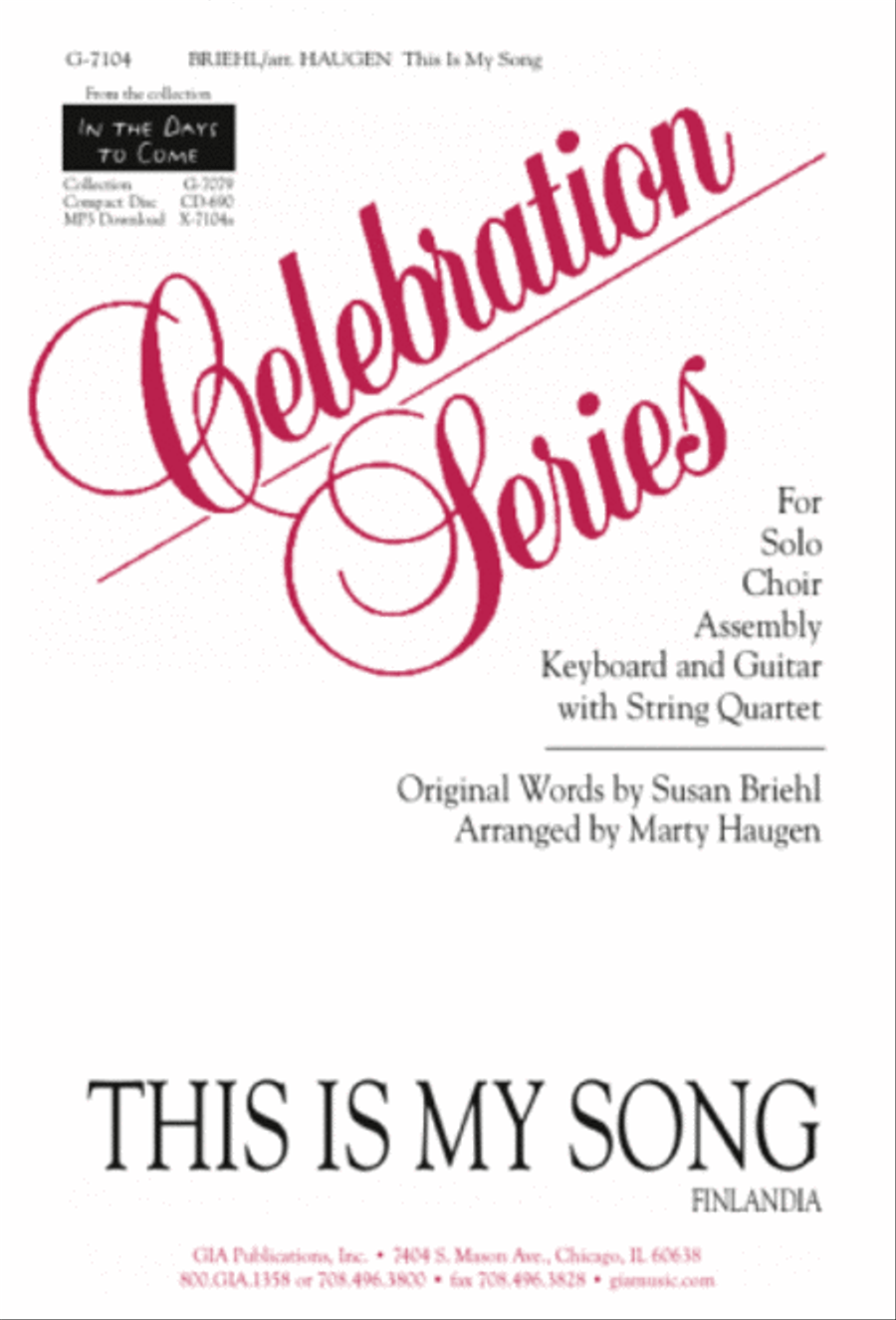This is My Song - Instrument edition Cello scores gallery preview page 1