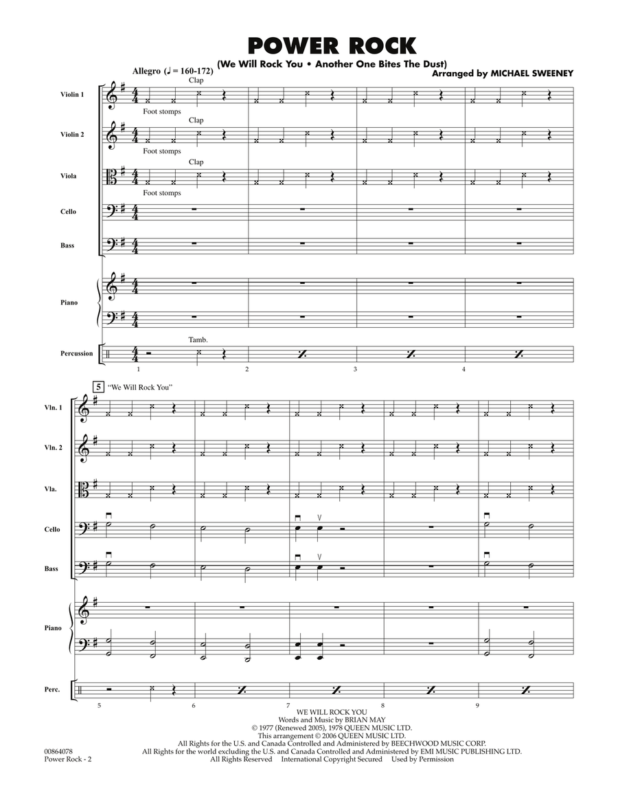 Power Rock - Full Score Orchestra scores gallery preview page 2