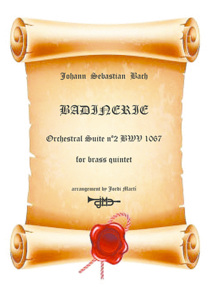 Badinerie - Orchestral suite nº 2 BWV 1067 - brass quintet-