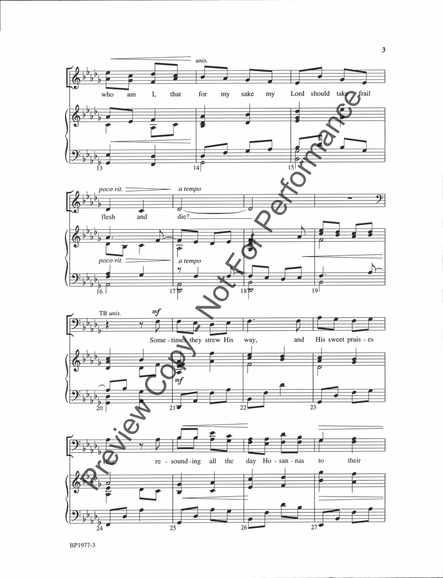 My Song Is Love Unknown 4-Part scores gallery preview page 3