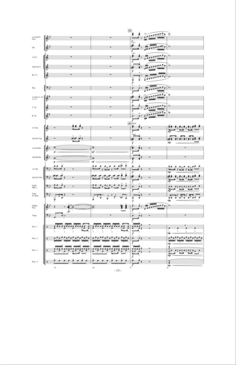 Brazil: Ceremony, Song and Samba Concert Band scores gallery preview page 12