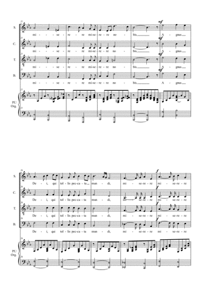 AGNUS DEI - G. Bizet - Arr. for SATB Choir and Organ/Piano image number null