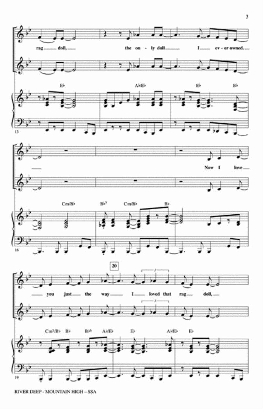 River Deep – Mountain High SSA scores gallery preview page 3