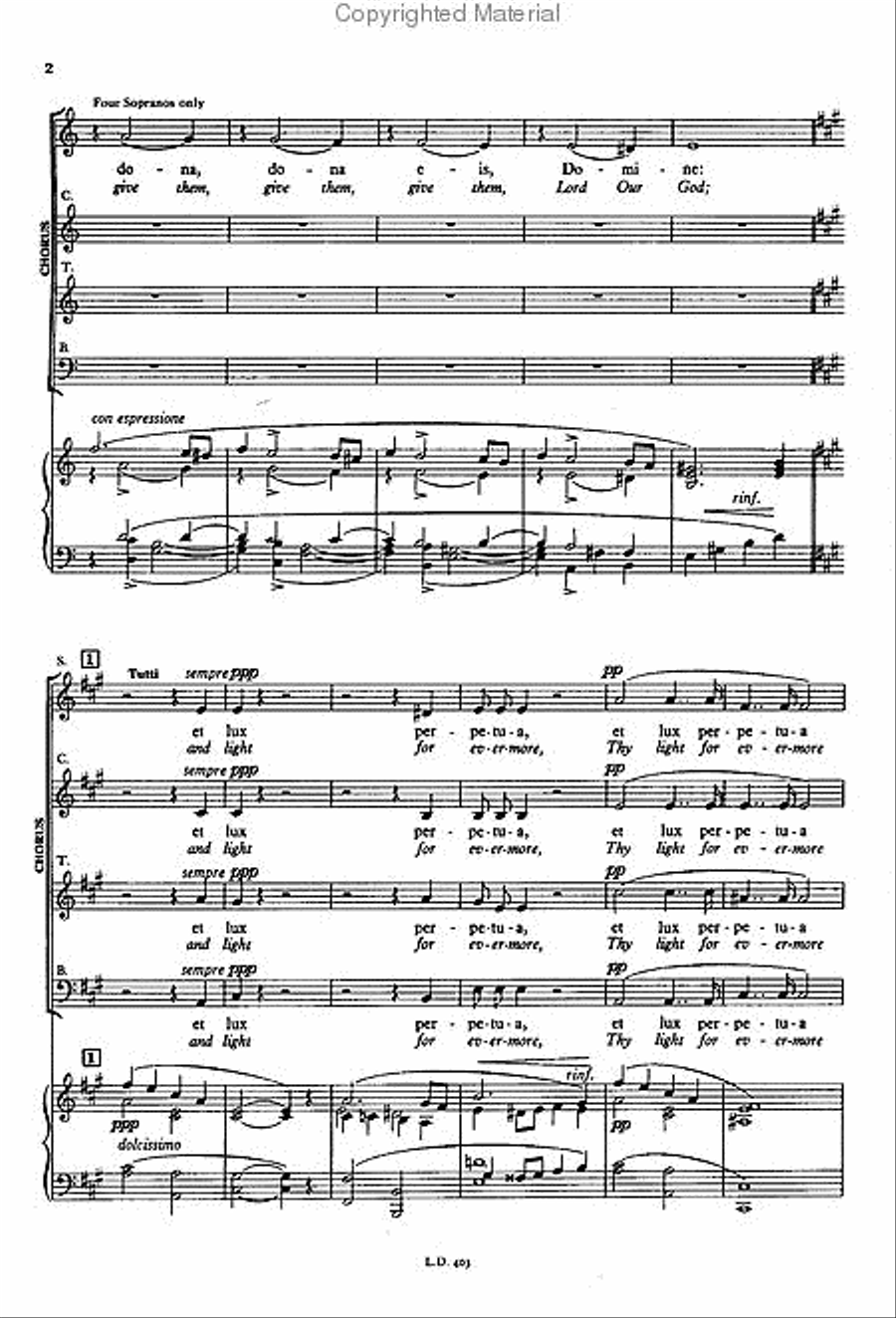 Messa Da Requiem (Requiem Mass) Choir scores gallery preview page 3