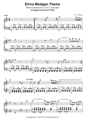 Elvira Madigan Theme - Piano Concerto No. 21 in C by Mozart