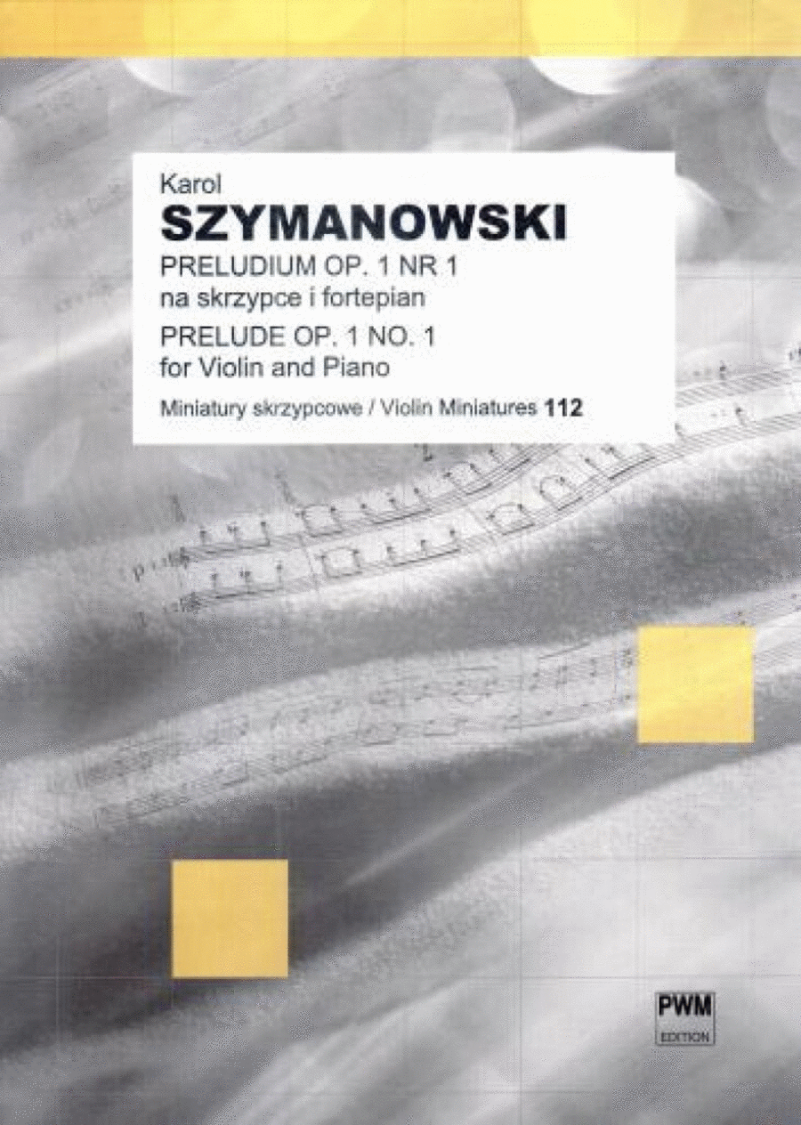 Prelude Op. 1 no. 1 Prelude Op. 1 no. 1 Violin Solo scores gallery preview page 1