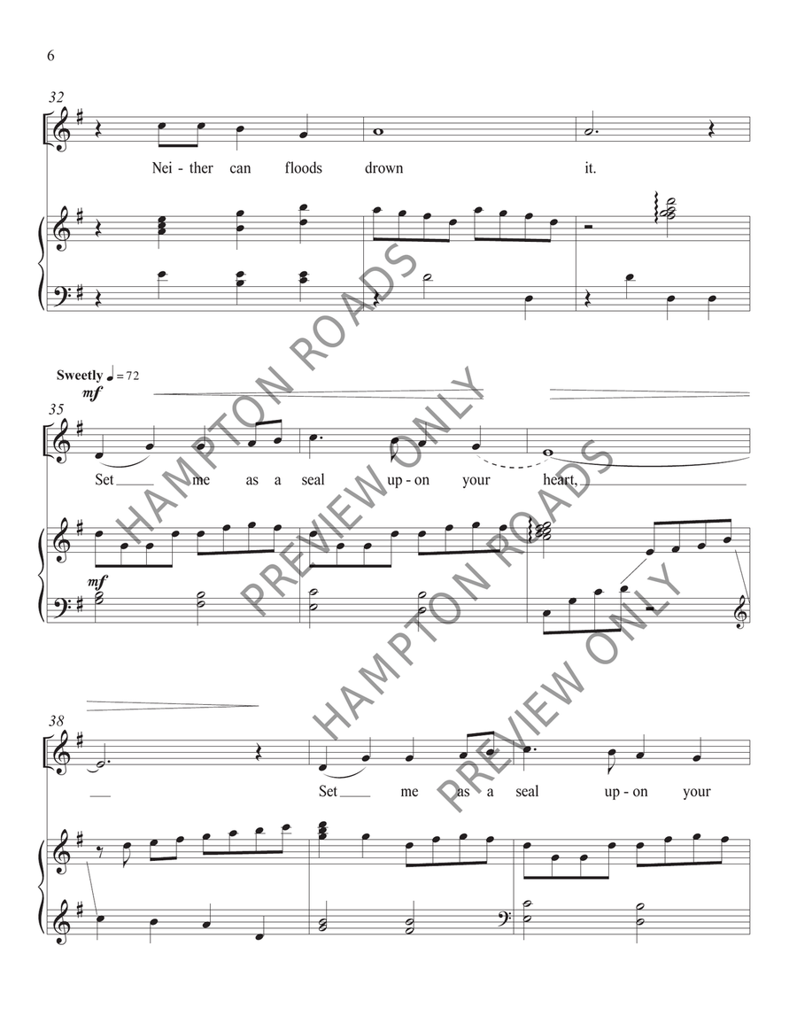 Set Me As a Seal (Medium High) Medium-High Voice scores gallery preview page 7