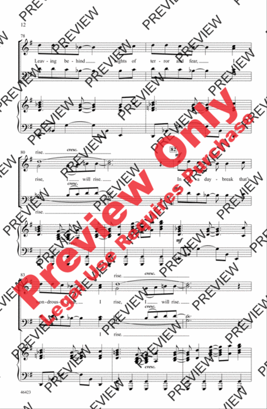 Still I Rise 4-Part scores gallery preview page 12
