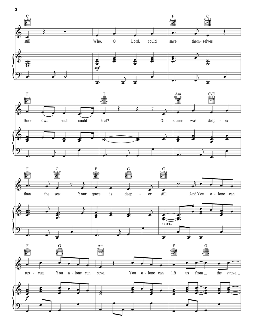 You Alone Can Rescue Acoustic Guitar scores gallery preview page 2