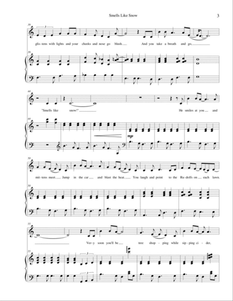 Smells Like Snow Voice scores gallery preview page 3