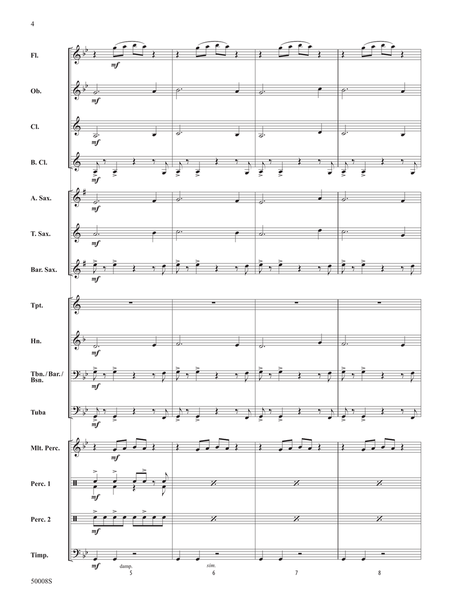 Galactic Nature: Score Concert Band - Digital Sheet Music page 4