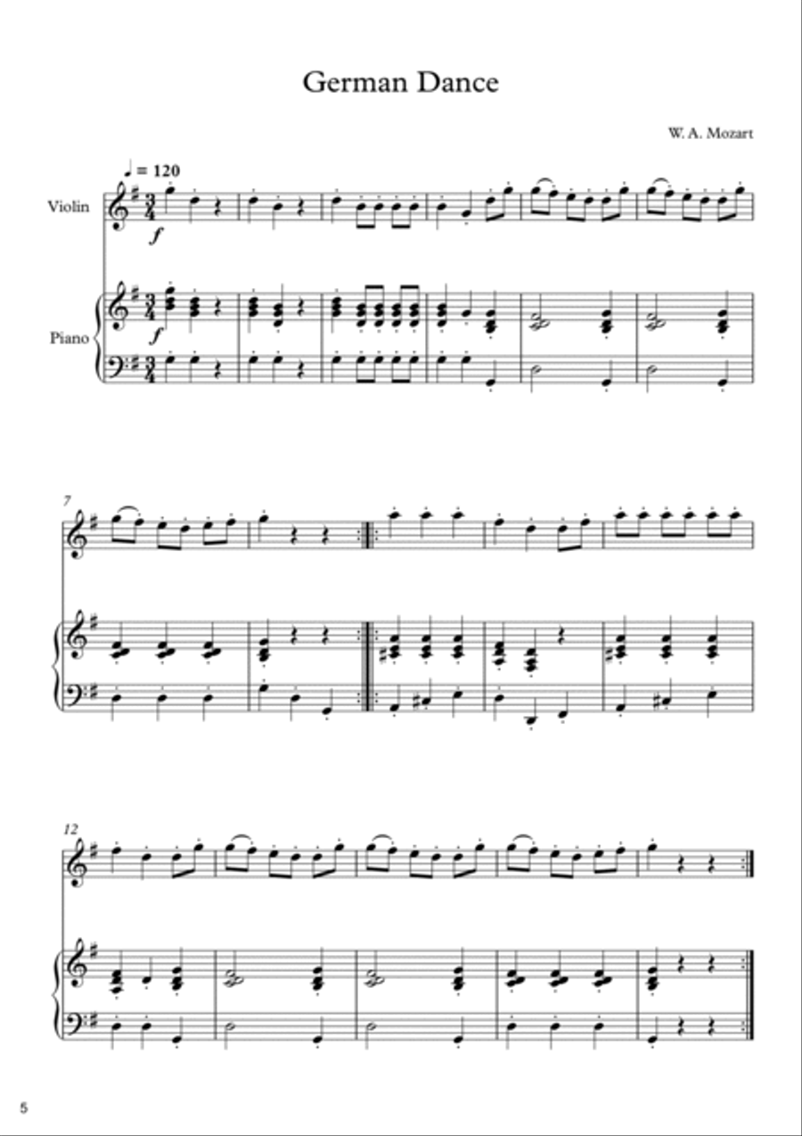 Mozart violin pieces cheap