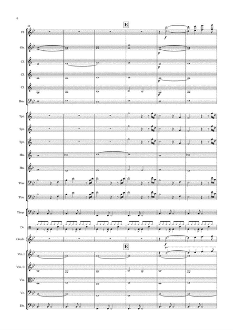 Infinite Voyage for small orchestra Chamber Orchestra scores gallery preview page 6