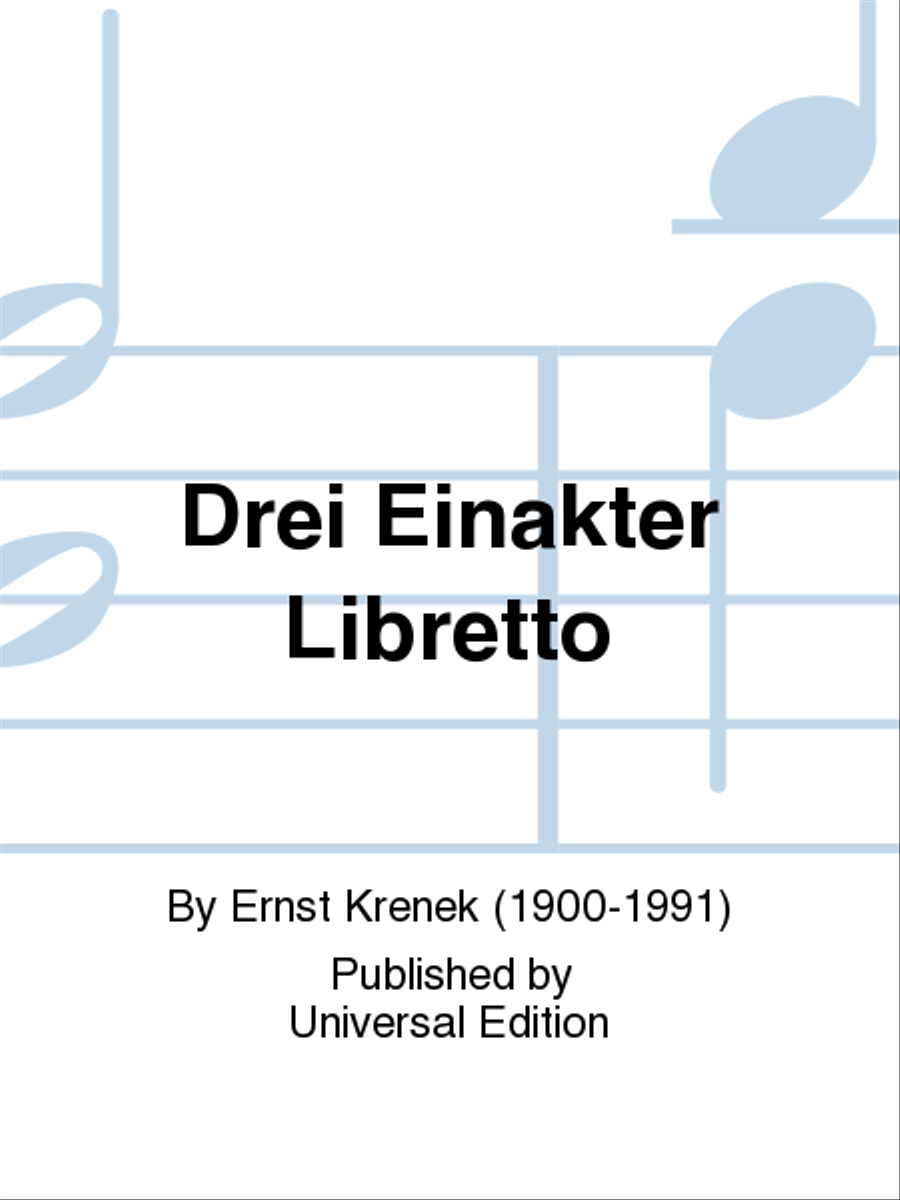 Drei Einakter Libretto Drei Einakter Libretto Libretti scores gallery preview page 1
