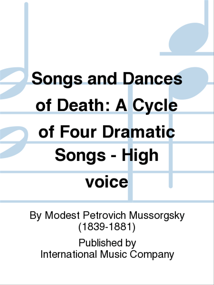 Songs And Dances Of Death. A Cycle Of Four Dramatic Songs. - High High Voice scores gallery preview page 1