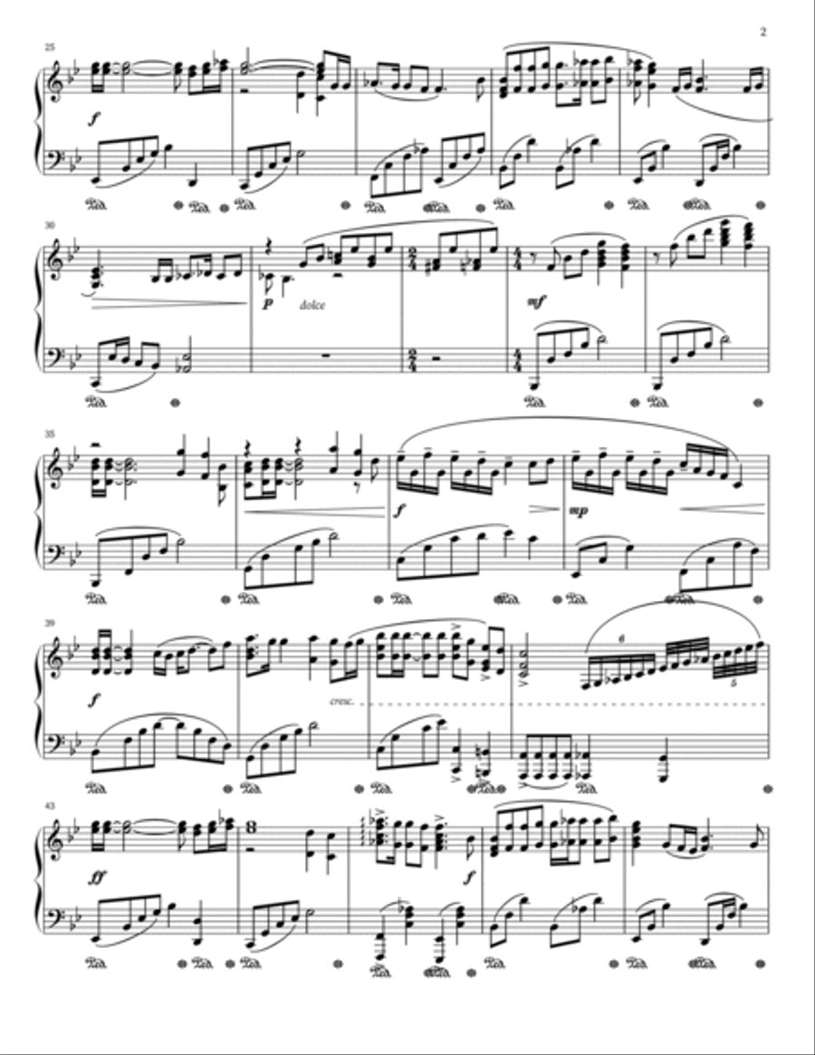 Bohemian Rhapsody Piano Solo scores gallery preview page 2