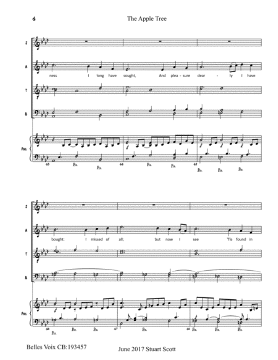 The Apple Tree (Lessons and Carols) 4-Part scores gallery preview page 4