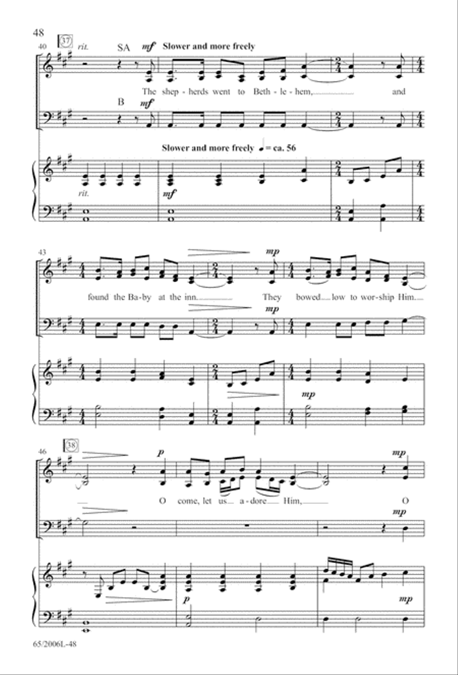 I Hear the Prophet Callin' 3-Part scores gallery preview page 49