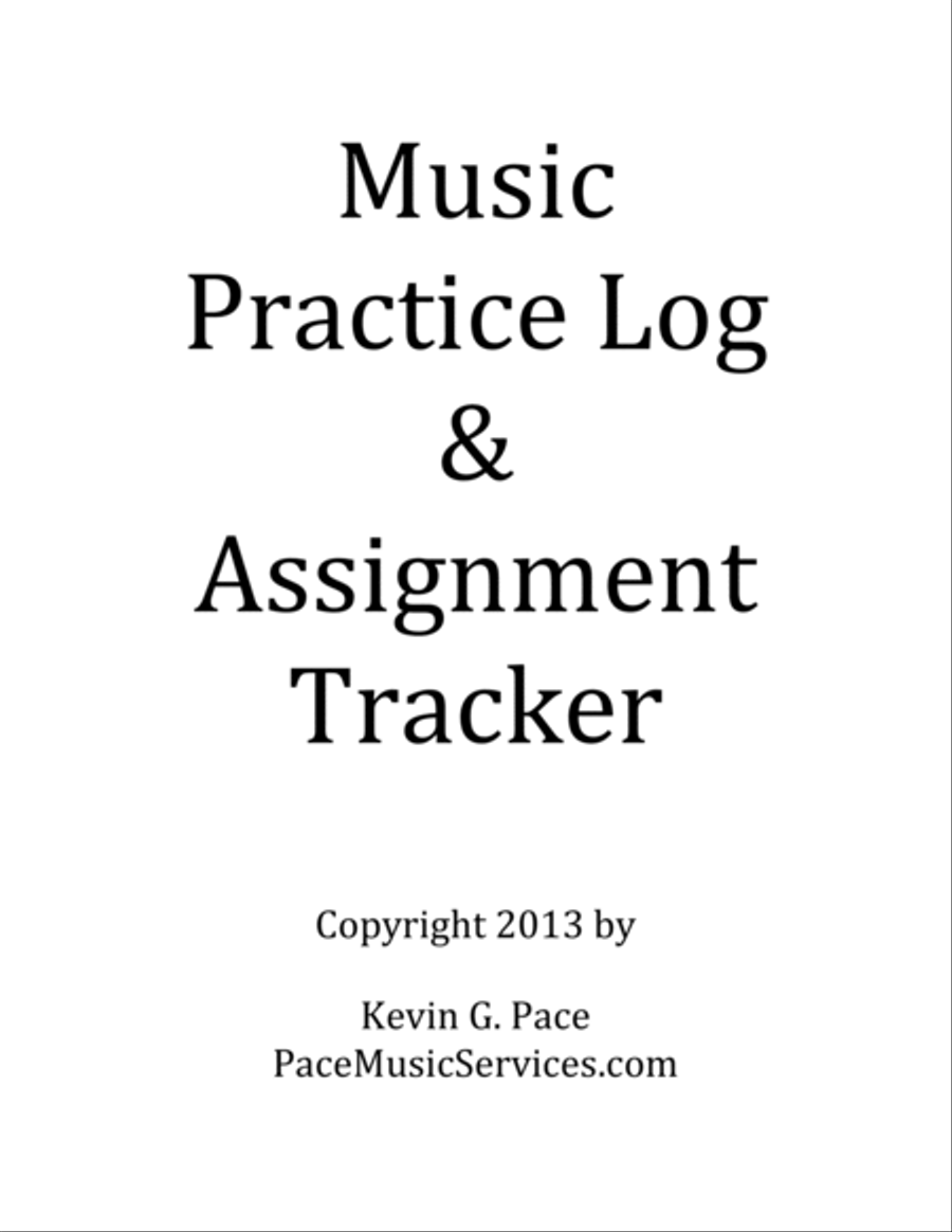 Music Practice Log & Assignment Tracker Small Ensemble scores gallery preview page 2