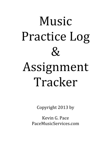 Music Practice Log & Assignment Tracker