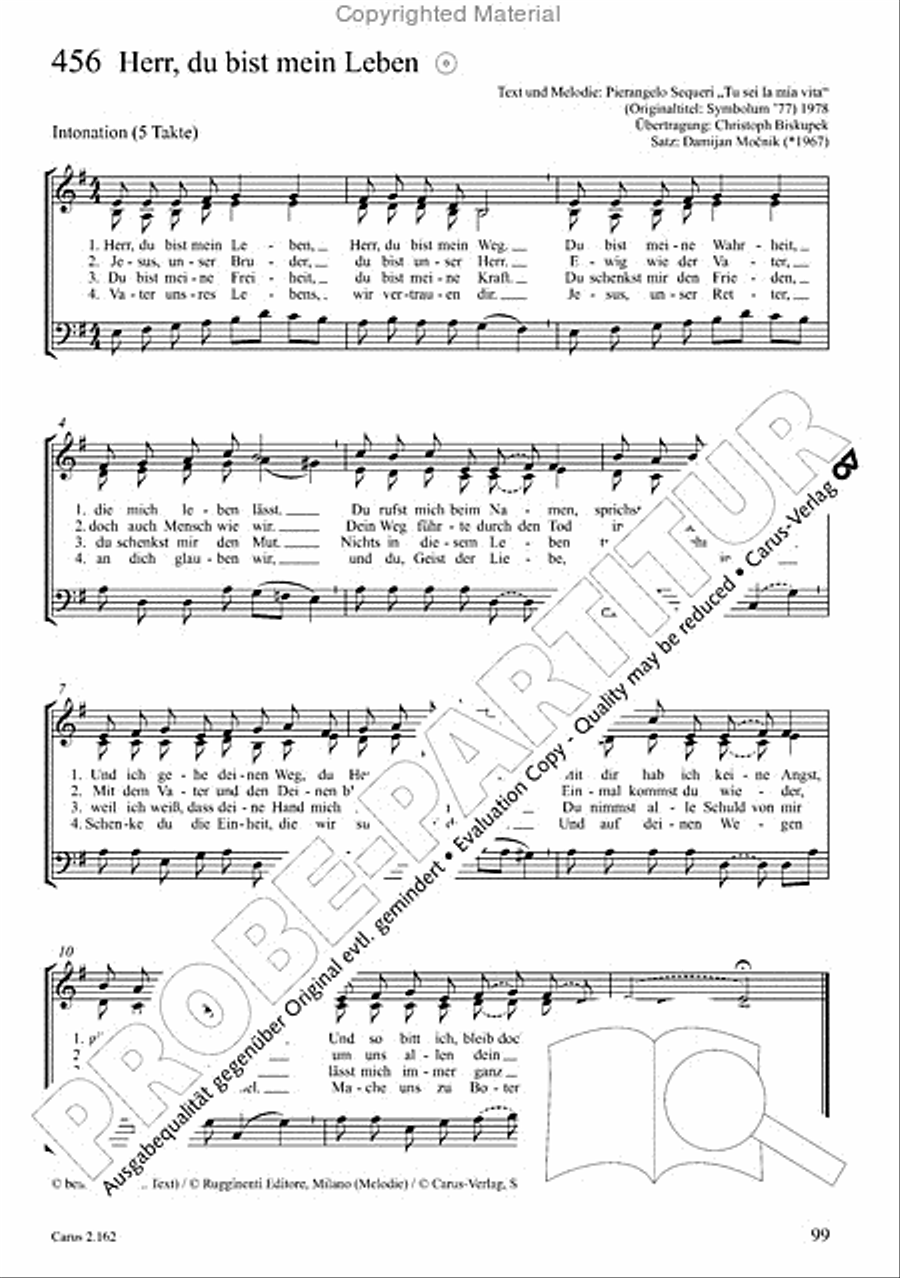 Chorbuch Gotteslob SAM 3-Part scores gallery preview page 100