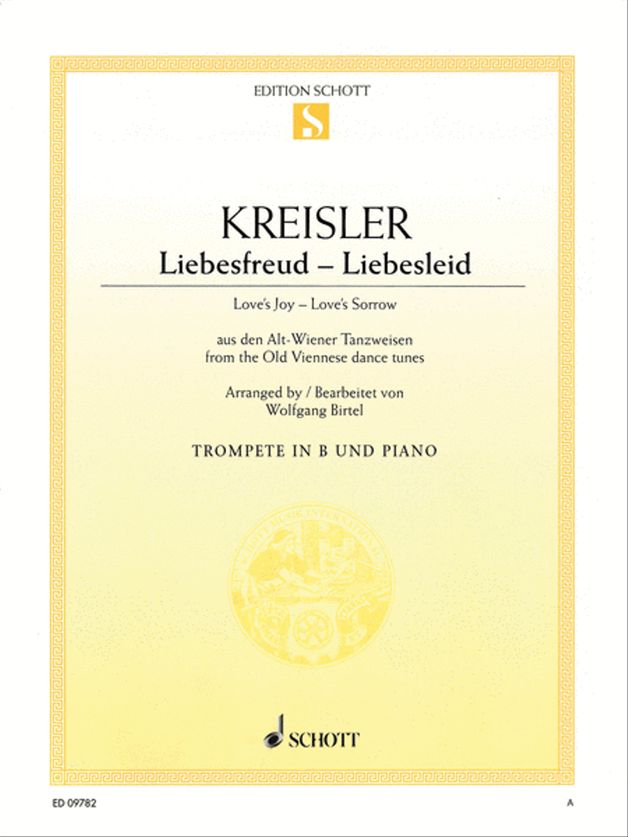 Liebesfreud-Liebesleid (Love's Joy – Love's Sorrow) Trumpet Solo scores gallery preview page 1
