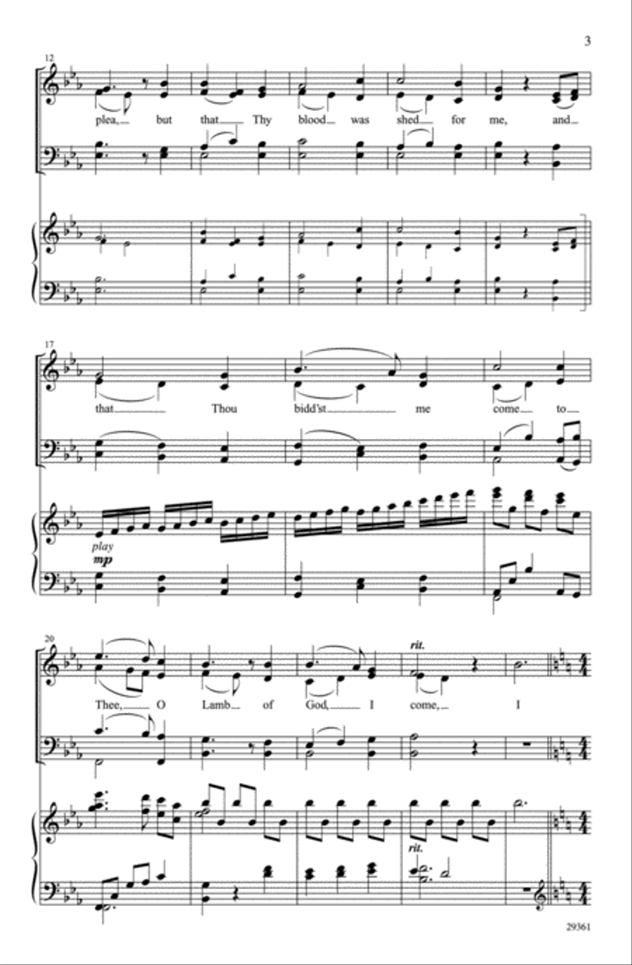 The Invitation 4-Part scores gallery preview page 3