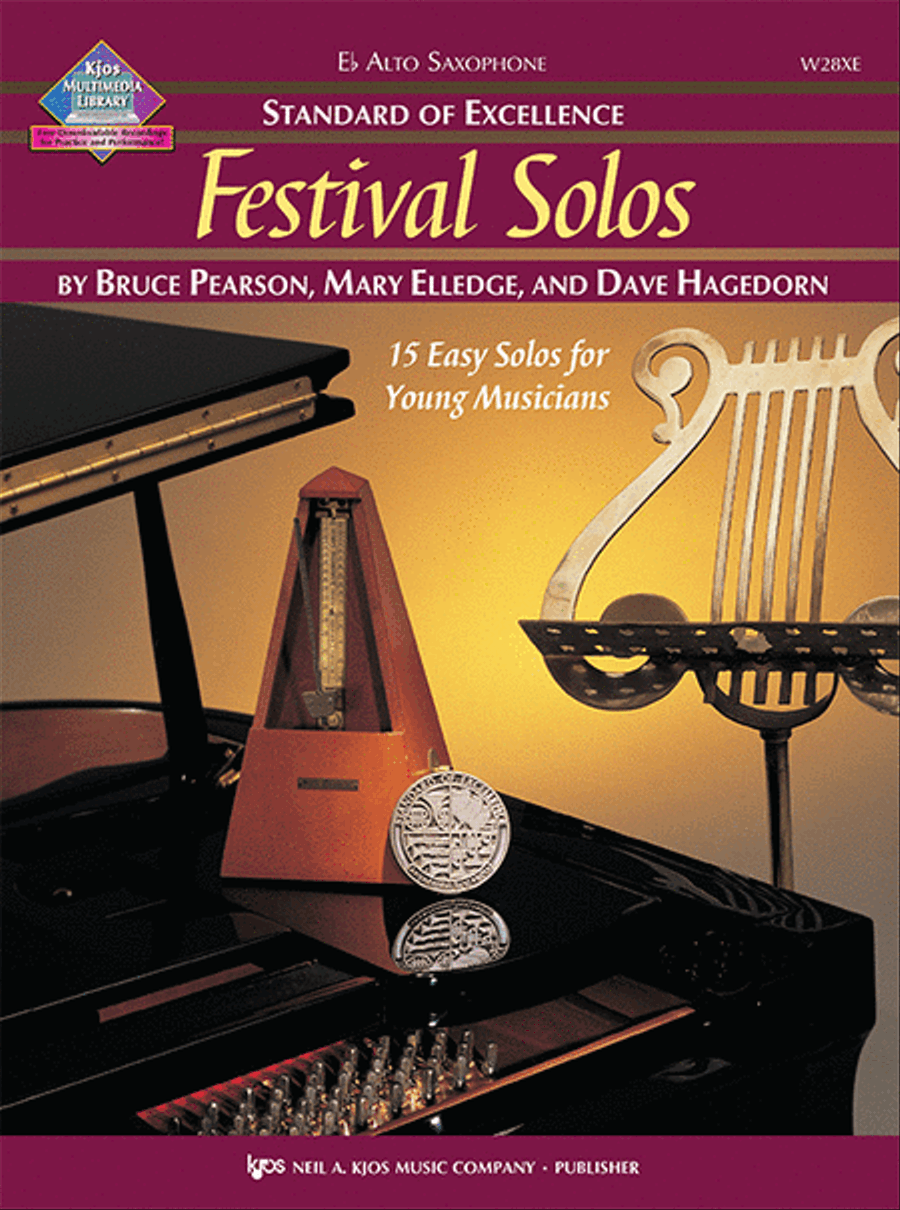 Standard of Excellence: Festival Solos - Alto Sax Concert Band Methods scores gallery preview page 1