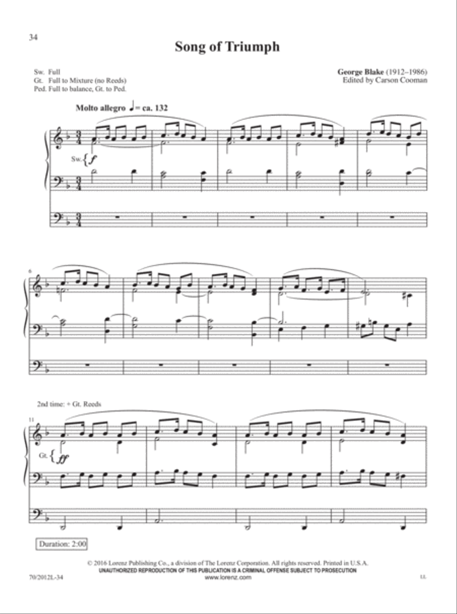 Music for Exultation and Reflection Organ Solo scores gallery preview page 13