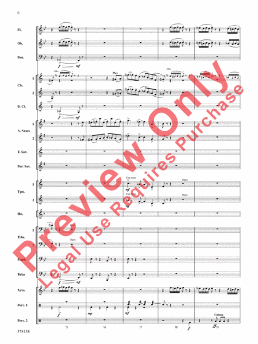 Ants in My Pants Ants in My Pants Concert Band scores gallery preview page 6