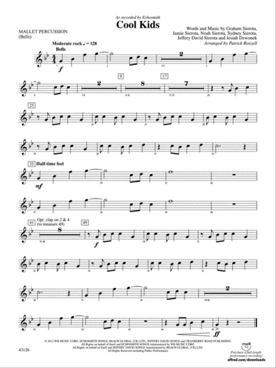 Cool Kids: Mallets Cool Kids: Mallets Concert Band scores gallery preview page 1