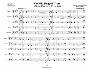 Book cover for The Old Rugged Cross - String Quartet or Orchestra - Intermediate