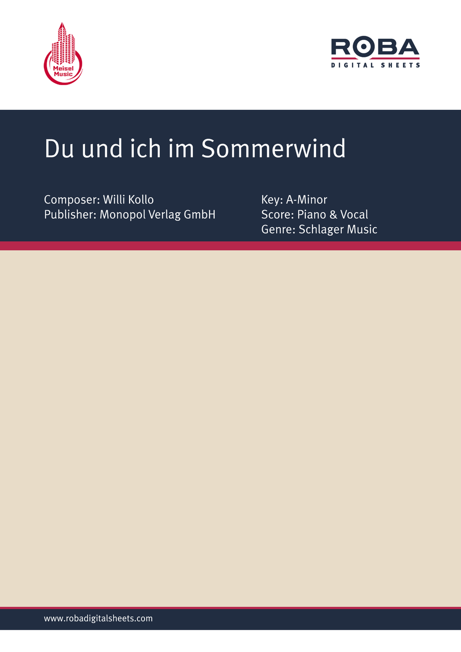 Du und ich im Sommerwind