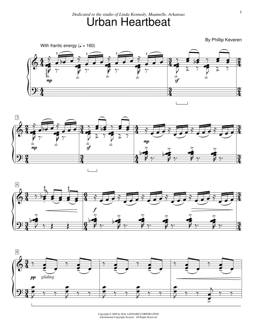 Urban Heartbeat Urban Heartbeat Piano Method scores gallery preview page 1