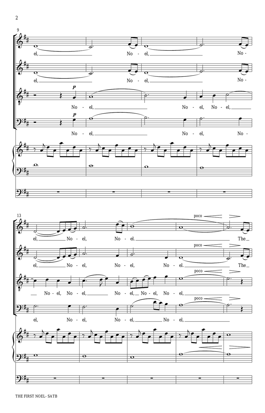 The First Noel 4-Part scores gallery preview page 2