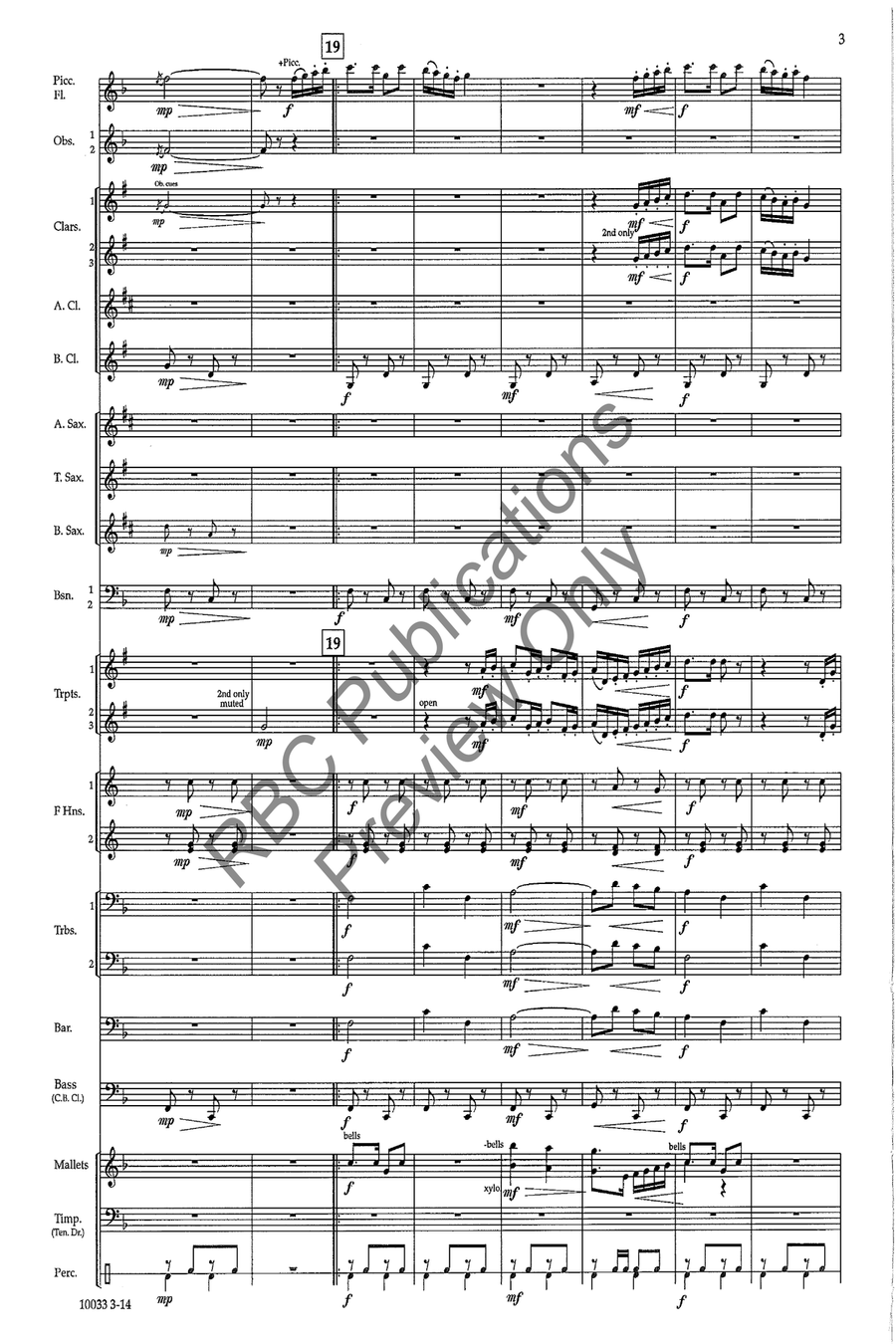 Chateau Le Bombadier (Score) Concert Band scores gallery preview page 6