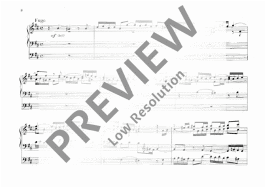 Praeludium und Fuge Organ scores gallery preview page 9