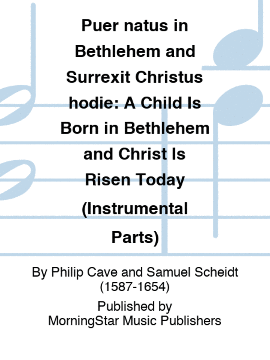Puer natus in Bethlehem and Surrexit Christus hodie (Instrumental Parts) Choir scores gallery preview page 1