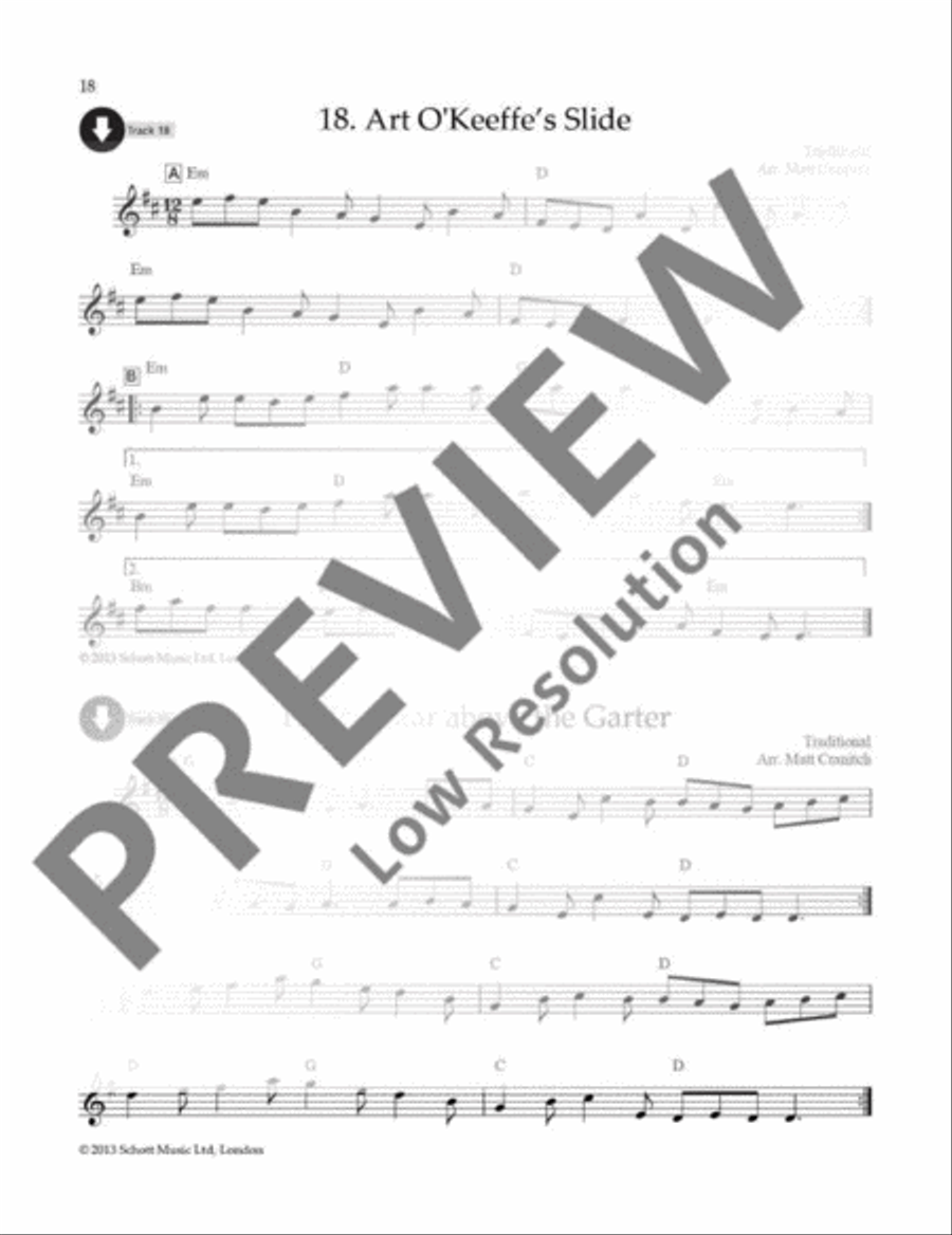 Irish Fiddle Tunes Violin Solo scores gallery preview page 19