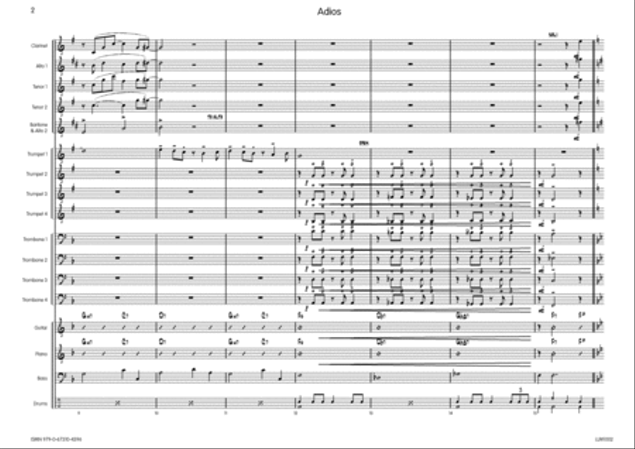 Adios Big Band scores gallery preview page 3