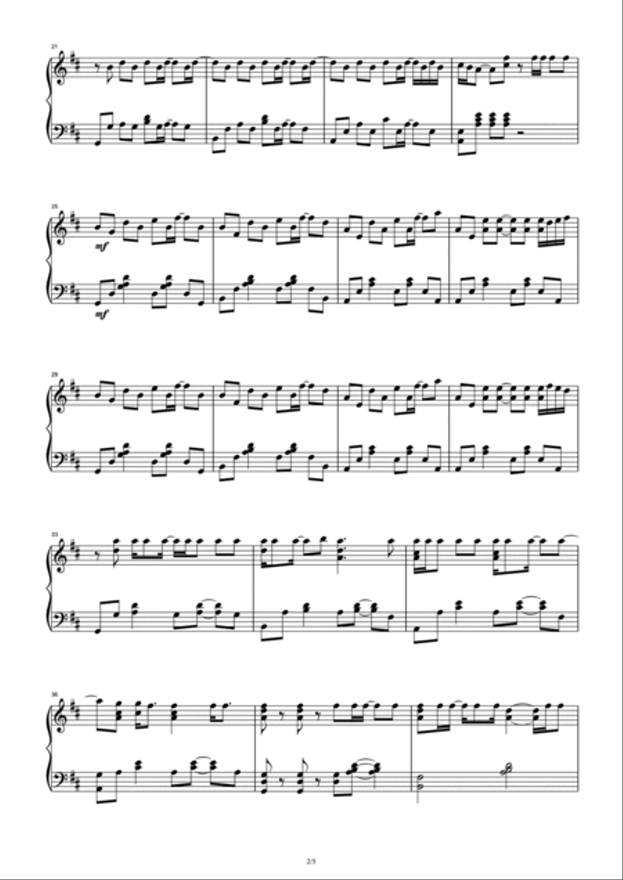 Shots Shots Piano Solo scores gallery preview page 2