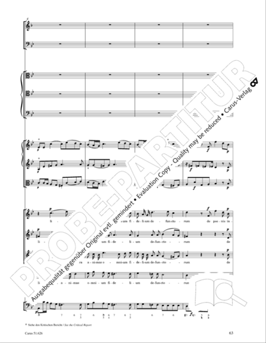 Missa longa in C major (Missa longa in C) 4-Part scores gallery preview page 75