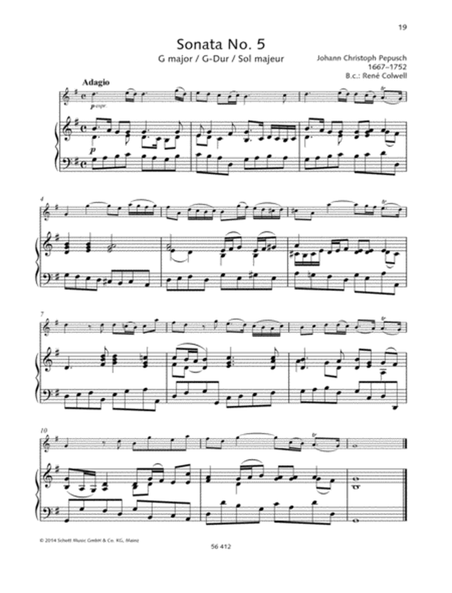 Sonata No. 5 G major