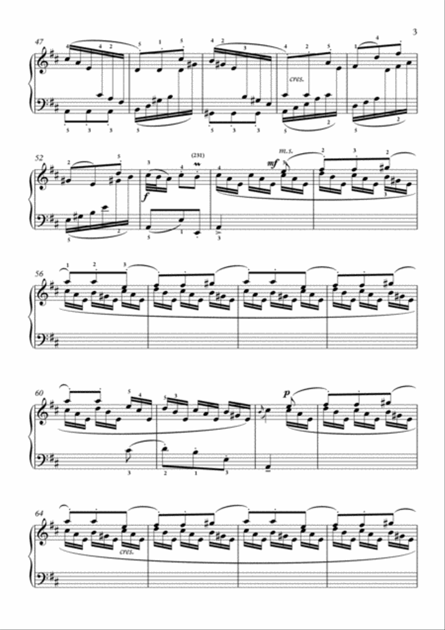 Scarlatti-Sonata in D-Major L.363 K.21(piano) Piano Solo scores gallery preview page 4