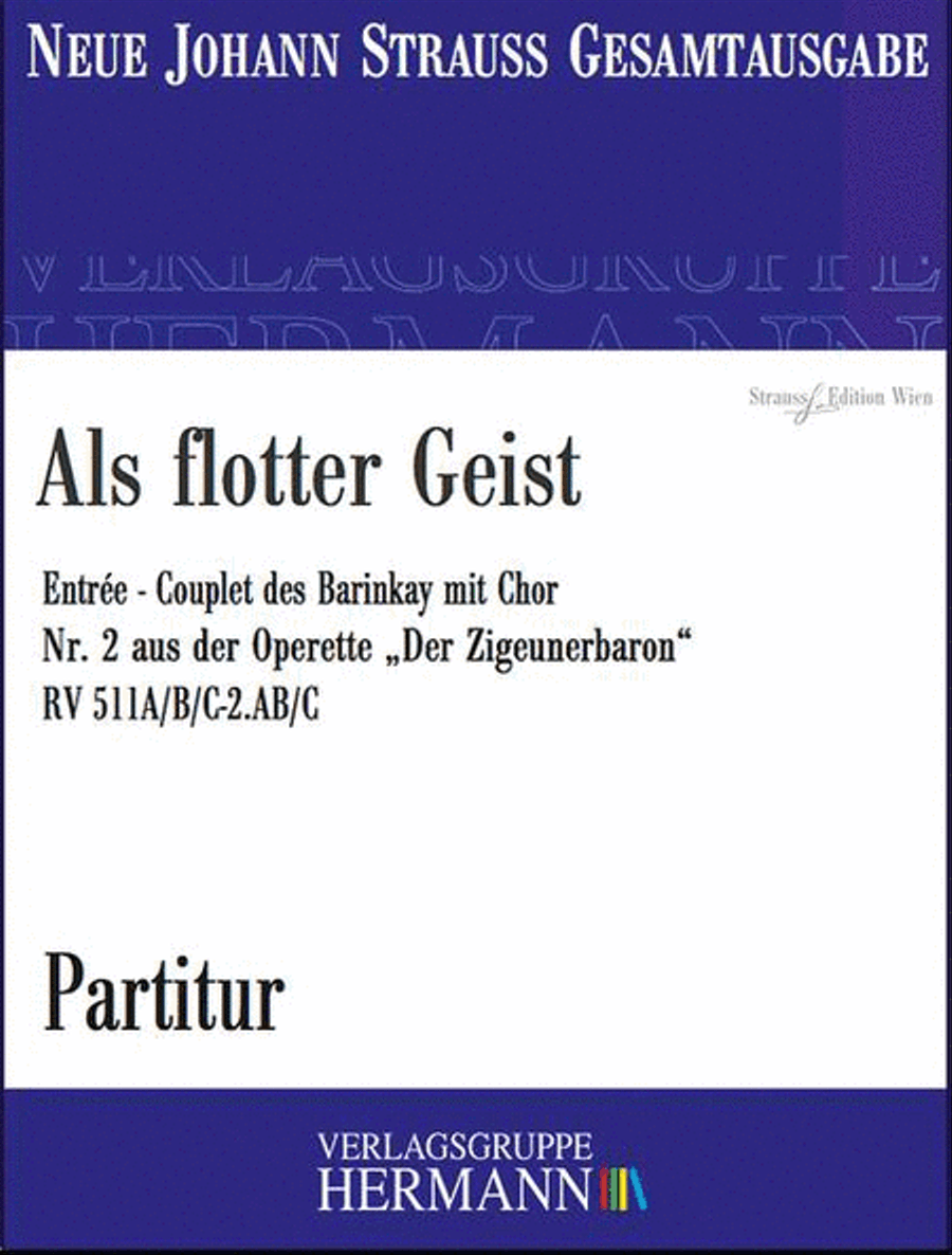 Der Zigeunerbaron - Als flotter Geist (Nr. 2) RV 511A/B/C-2.AB/C Choir scores gallery preview page 1