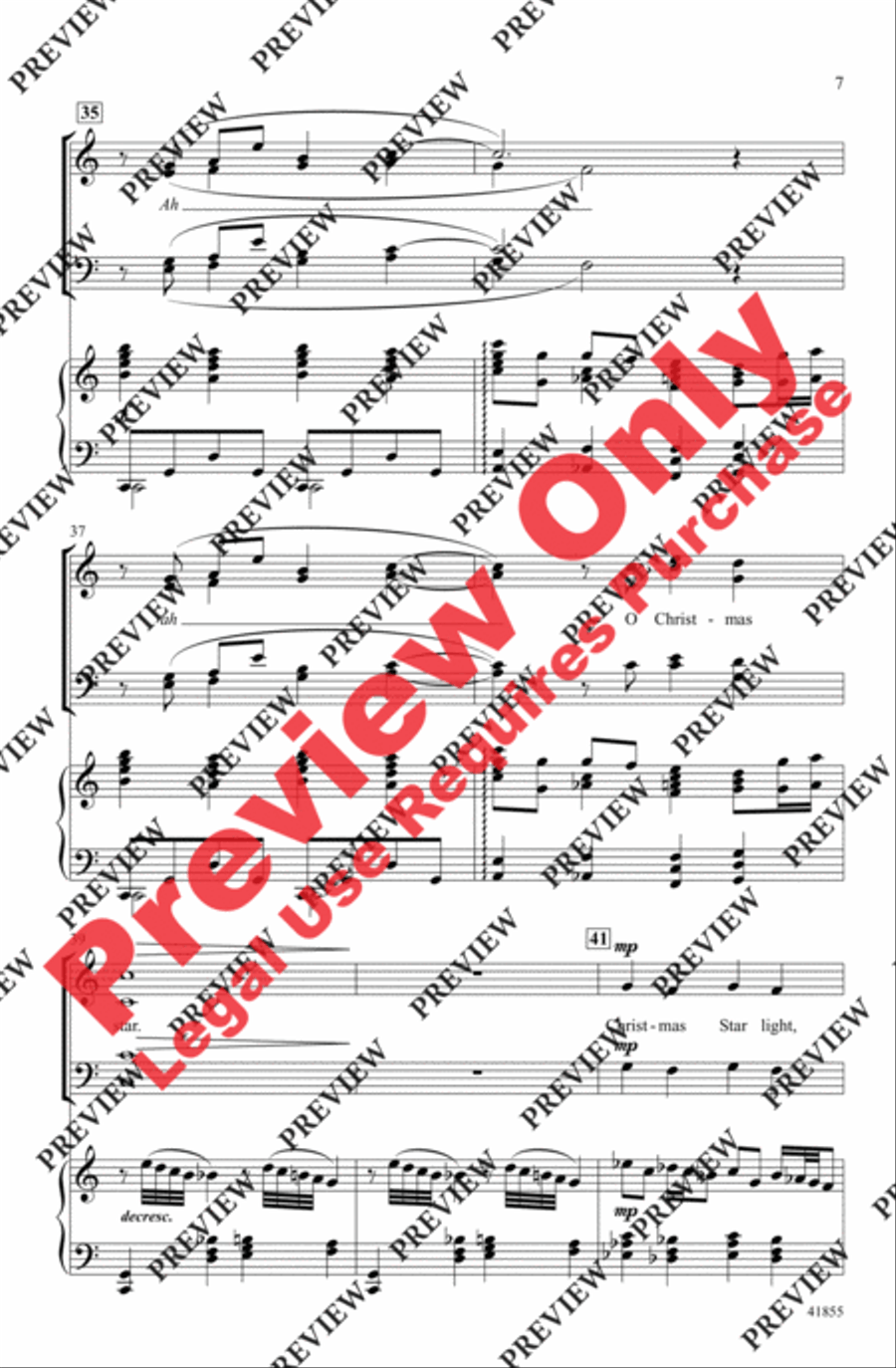 Christmas Star (from Home Alone 2) 4-Part scores gallery preview page 7