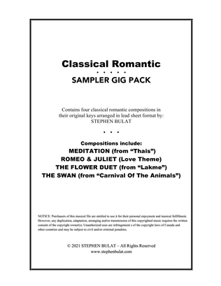Classical Romantic Sampler Gig Pack - Four selections (Meditation, Romeo & Juliet, The Flower Duet &