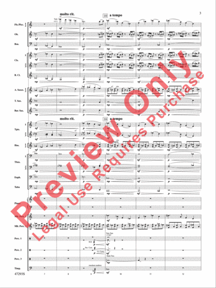 Phantasmagoria Concert Band scores gallery preview page 4